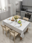 Клеенка Chic & Charme 140 см арт. 344/9 Георгины бел.