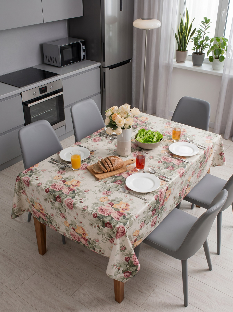 Клеенка Алегра, 137 см, PW195-R1191-1-2, Сад цветов