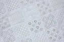 Клеенка Lace Print 137 cм, LSQJ092BY, бел. с серебром