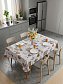 Клеенка Flora 140 см арт. TPW-1236X1-S Кофе и чай, кремовая